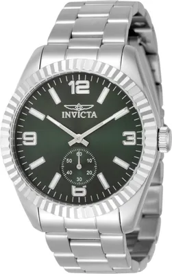Obrázek produktu pro Invicta Specialty 49358 Pánské Hodinky - Quartz Hnutí - Nerezová Ocel se Zeleným Ciferníkem - 43 mm