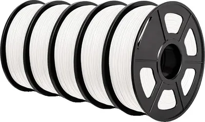 Immagine prodotto di filamento 3D, 1,75 mm, ecologico, 1 kg, ABS bianco