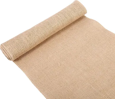 Produktbild von Nature Hessisches Jute-Sackleinenband, rustikaler Tischläufer, zum Basteln, Stuhl, Zuhause, Hochzeit, Party, 30 x 200 cm