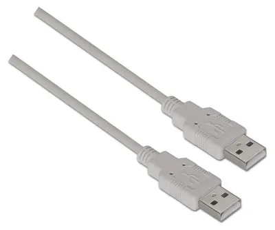 Productafbeelding van AISENS A101-0022, 2 meter, USB A, USB A, USB 2.0, Beige