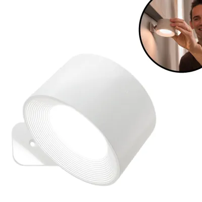 Produktbild von Best Direct Vigilamp Pod - LED Akku Wandleuchte, wiederaufladbar, schwenkbar, Leselampe, USB, dimmbar,