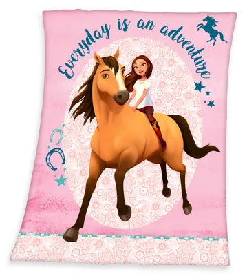 Produktbild von Spirit Wild und Frei Kuscheldecke, Decke mit Pferd, 130x160cm