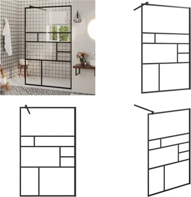 Produktbild von vidaXL Duschwand für Begehbare Dusche mit Klarem ESG Glas 100x195 cm - Duschwand - Duschwände - Begehbare Dusche - Begehbare Duschen