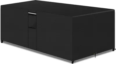 Produktbild von Gartenmöbelset Abdeckungen - Wasserdicht - Schwarz - 600D Oxford - 242 x 162 cm