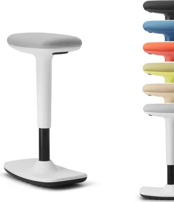 Produktbild von DAUPHIN Trendoffice to-swift - Gepolsterter Sitz - Weiß - Stoff - Polyester - Weiß - Kunststoff - Kunststoff