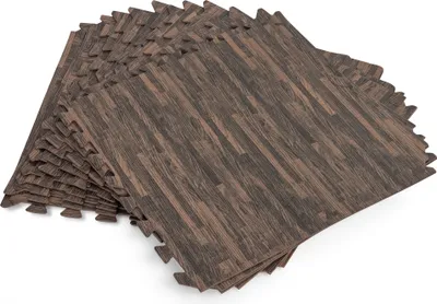 Produktbild von Bestway® Flowclear™ Pool-Bodenschutzfliesen Set, 12 Stück á 50 x 50 cm, Holz-Optik (Palisander)