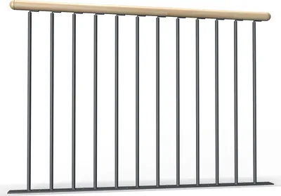 Produktbild von Dolle Brüstungsgeländer 1,5m lang Buche, geölt mit Einzelstäben für Spindeltreppe Winnipeg