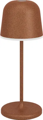 Produktbild von EGLO LED Akku Tischleuchte außen Mannera-S, kabellose Outdoor Tischlampe touch dimmbar, Außenleuchte mit Erdspieß, Alu, Stahl in rostbraun, IP54