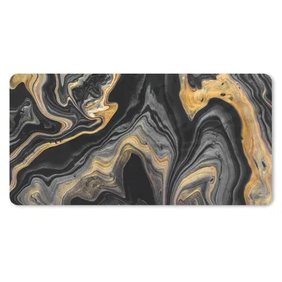 Produktbild von MuchoWow® Mauspad Mousepad Marmor - Acryl - Gold - Luxus - Abstrakt 60x30 cm - Mousepads - Maus Mat - Pad - Mausunterlage - Nachhaltig