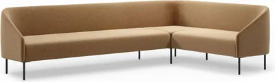Produktbild von Casa Padrino Luxus Ecksofa Braun / Schwarz 300 x 200 cm - Wohnzimmer & Hotel Möbel