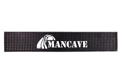 Produktbild von Mancave Barläufer - Barmatte - Hausbar-Barmatte - Barzubehör - Rutschfeste Barmatte - Gummi Barmatte - Abtropfmatte