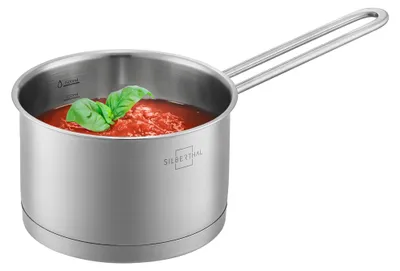 Immagine prodotto di Pentola a manico in acciaio inossidabile - Pentolino 16 cm - 2 litri - Induzione