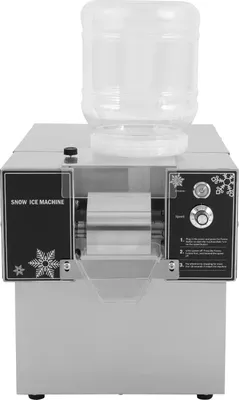 Produktbild von Schneeflocken-Eisbereiter - Gewerbliche Eisraspelmaschine - 60 kg/Tag Kapazität - 8 Stufen 0–8 - Luftgekühlter Kompressor - Elektrisch