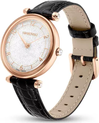 Produktbild von Swarovski Crystalline Wonder Damen Uhr Schwarz 5653359