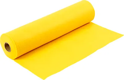 Immagine prodotto di Feltro artigianale giallo, 45 cm x 1,5 mm x 5 m, 180-200 g, rotolo