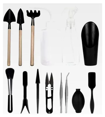 Produktbild von 14-teiliges Mini-Garten-Handtransplantationsset, professionelle Werkzeuge zur Pflanzenpflege für Kakteen