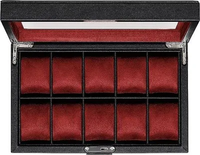 Produktbild von Famanu Uhrenbox mit Uhrenkissen - 10 Fächer, elegantes Design