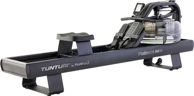 Produktbild von Tunturi Platinum RW30 Rudertrainer - Rudergerät mit 4 Widerstandsstufen - Herzfrequenzmesser - Wasserwiderstand - Rudergerät für Zuhause