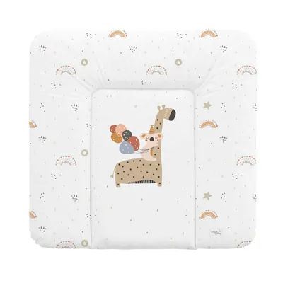 Produktbild von Ceba Baby® weiche Wickelauflage 50x70 cm - Baby Wickelunterlage - Wasserdicht, abwaschbar - Giraffe