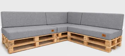 Produktbild von Palettenkissen 7-teiliges Set Palettenauflage Palettenpolster Palettensofa UV