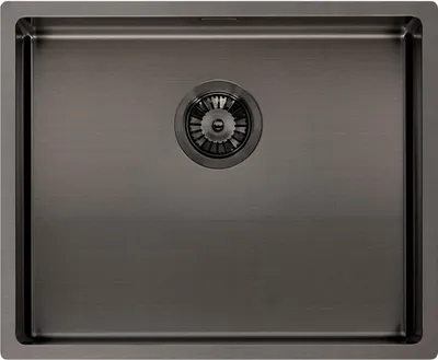 Produktbild von REGINOX Spüle MIAMI 50 x 40 in der Farbe GUN METAL / PVD-Beschichtung / Spülbecken