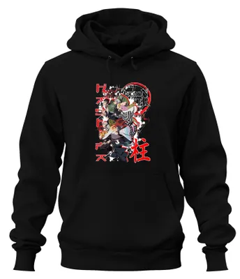 Obrázek produktu pro Mikina s kapucí Uni, černá, M, dárková mikina s kapucí Grunge Kimetsu no Yaiba Anime Characters