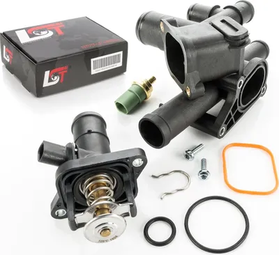 Produktbild von Thermostatgehäuse Kühlmittel Sensor Thermostat 105°C für AUDI SEAT SKODA VW