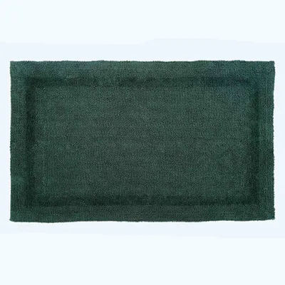 Produktbild von HOMESCAPES XXL-Badematte waldgrün 70x120 cm aus 100% Baumwolle