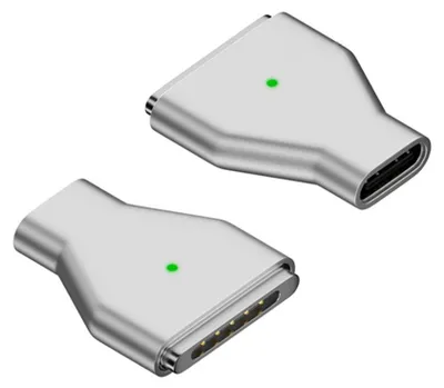 Obrázek produktu pro INF Adaptér Type-C samice na MagSafe 3 přímý konektor, hliníková slitina, 140W rychlé magnetické nabíjení, kompatibilní s MacBook