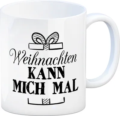 Produktbild von Kaffeebecher mit Spruch: Weihnachten kann mich mal Kaffeetasse Tasse