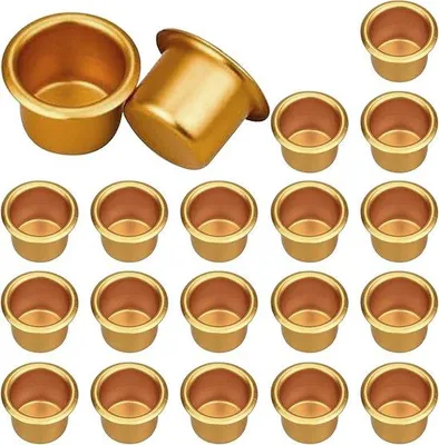Immagine prodotto di Portacandele Mini Oro - Candelieri decorativi - 20 pezzi - Metallo