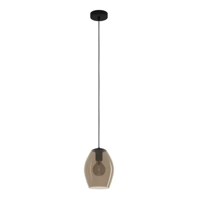 Obrázok produktu pre EGLO 390159, 1 žiaroviek, E27, IP20, Čierna, Hnedá, Priehľadná