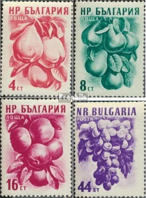 Produktbild von Briefmarken Bulgarien 1956 Mi 982-985 (kompl.Ausg.) postfrisch Früchte