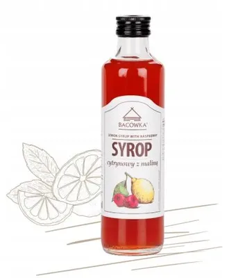 Zdjęcie produktu dla Syrop cytrynowy z maliną 250ml Bacówka