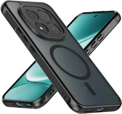 Produktbild von Hülle für Xiaomi Redmi Note 15 Pro+ 5G MagSafe Silikon Schutz Tasche Schwarz