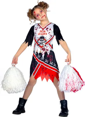 Produktbild von Zombie Cheerleader Mädchen Kostüm 152