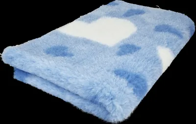 Produktbild von Vet Bed Hundedecke Big Heart blau 150 x 100 cm
