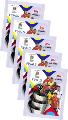 Produktbild von Topps Road to UEFA Nations League Finals Sticker 2022 - 5 Tüten Sammelsticker