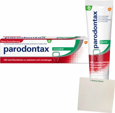 Produktbild von Parodontax ZahnpastaFluorid (75ml Packung) + usy Block