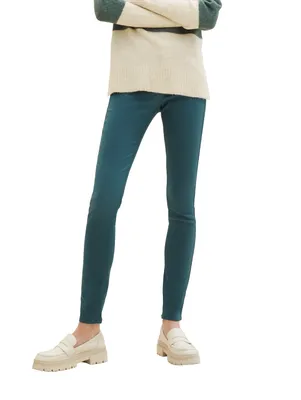 Imagen del producto de TOM TAILOR - Pantalones vaqueros para mujer, modelo NELA, corte extra ajustado, con apariencia de cuero