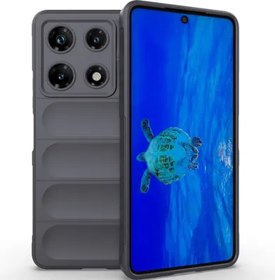 Produktbild von Handyhülle für Infinix Note 30 Pro Weich TPU Silikon Stossfest Anti-rutsch Hülle Dunkelgrau