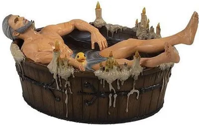 Zdjęcie produktu dla Figurka Wiedźmina - Geralt w wannie