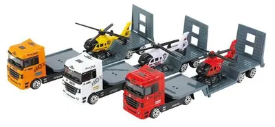Produktbild von Spielzeuglastwagen mit Hubschrauber