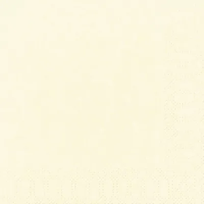 Produktbild von Duni 104955 Servietten 3lagig Tissue Uni champagne, 33 x 33 cm, 20 Stück
