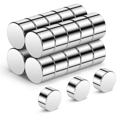 Produktbild von 8 × 5 mm | 20 Neodym-Magnete, kleine, starke Magnete für Pinnwände und Whiteboards, Mini-Magnete für Magnettafeln, Kühlschränke und Büros