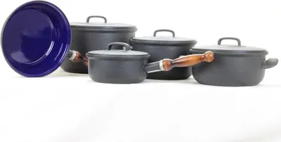 Zdjęcie produktu dla Zestaw naczyń emaliowanych Belis Blue BSE 5 szt