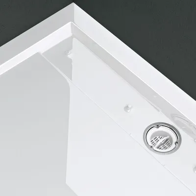 ECOLAM® Duschwanne Competia Rechteck 80x120 Cm – Acryl Mit Styropor-Unterseite, Inkl. Siphon, Flach & Einfach Zu Montieren