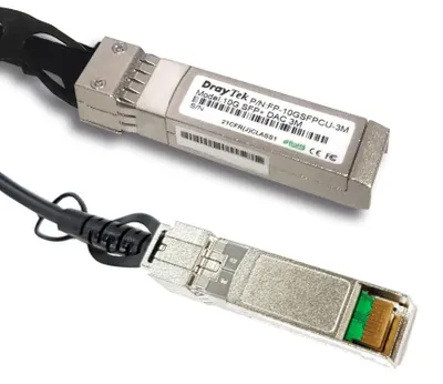 Immagine prodotto di DrayTek Vigor 10G DAC 3m (SFP+ Direct Attach Cable) retail