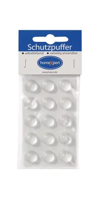 Produktbild von Schutzpuffer Clear 16 mm Kunststoff transparent Linse selbstklebend