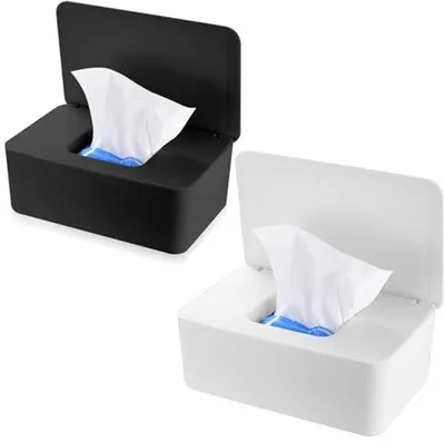 Productafbeelding van Vochtige Doekjesdozen 2 Stuks - Praktische Dispenser voor Thuis en Kantoor